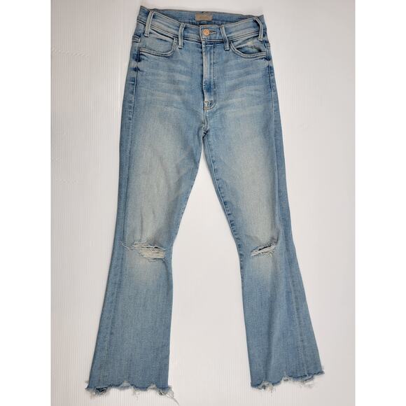 Mother 1777-686 The Hustler Ankle Chew Petal Plucker‎ Womens 25 Blue Jeans